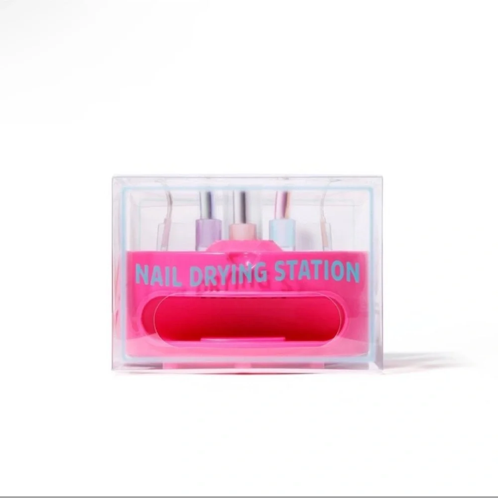 3 for $15 SALE Pink Nail Drying Station Bundle w/ polish holder from Target